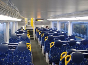 A CityRail H set's lower deck.