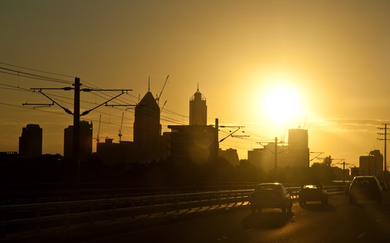Dusk, Perth, Western Australia, 21 Oct. 2010