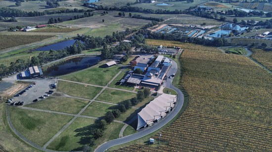 Rochford Wines Yarra Valley from above. Shot on 230422.